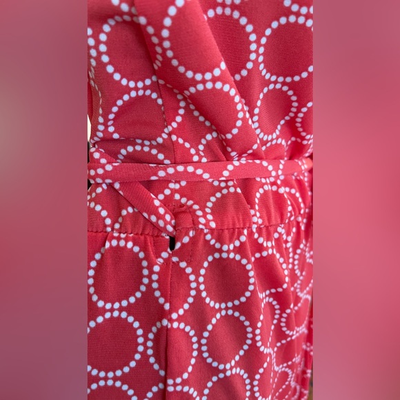 Banana Republic‎ Coral Tie Wrap Dress in Small - Picture 5 of 8